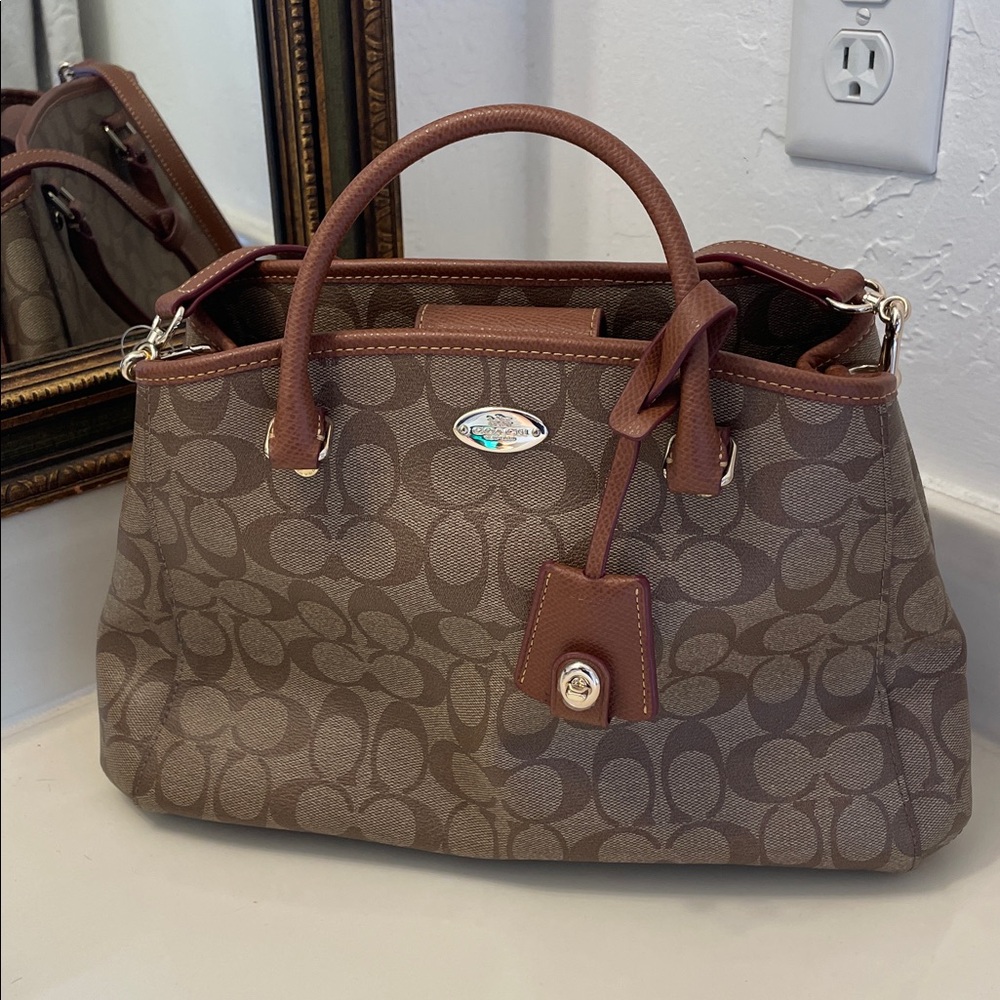 Brown Coach Purse with Removable Strap NWT